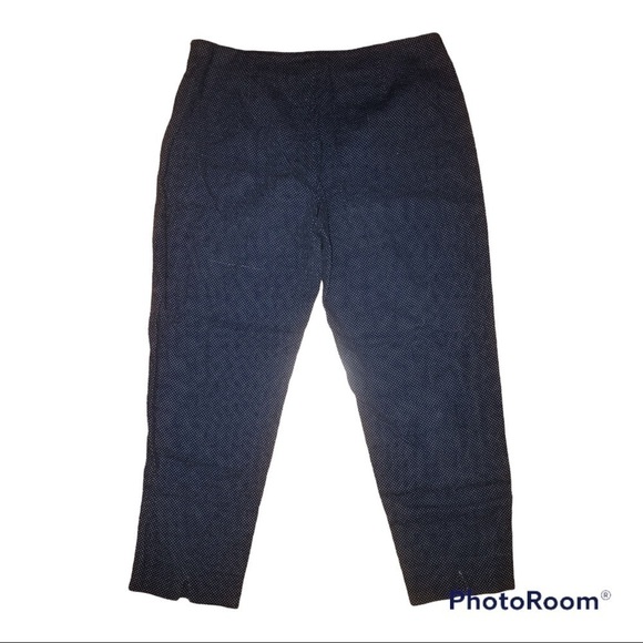 Piazza Sempione Audrey Micro-Print Cotton Satin Slim-Leg Capri Trousers - Picture 4 of 16